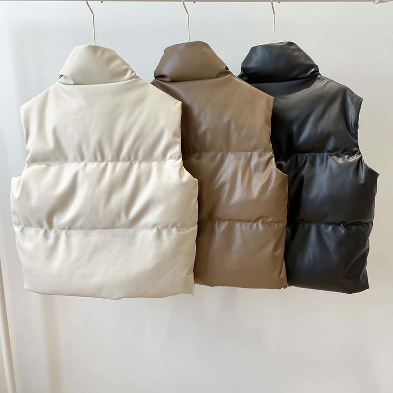 Real Leather Vest Women Winter - Wool Coat Peacoat recension och pris