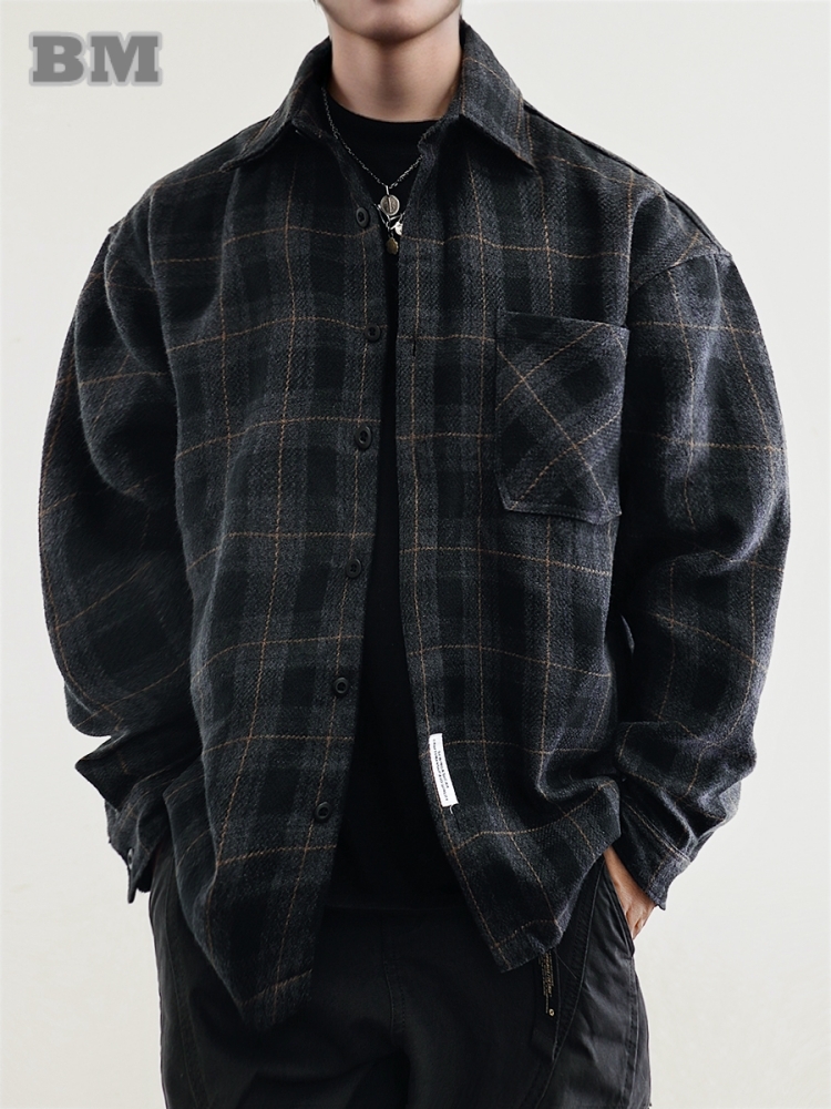 Mens Flannel Shirts American V - Flannel Shirt Lined recension och pris