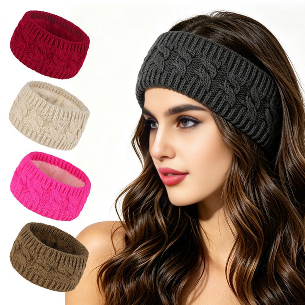 Winter Knitted Headband for Wo - Fleece Ear Warmer Band recension och pris