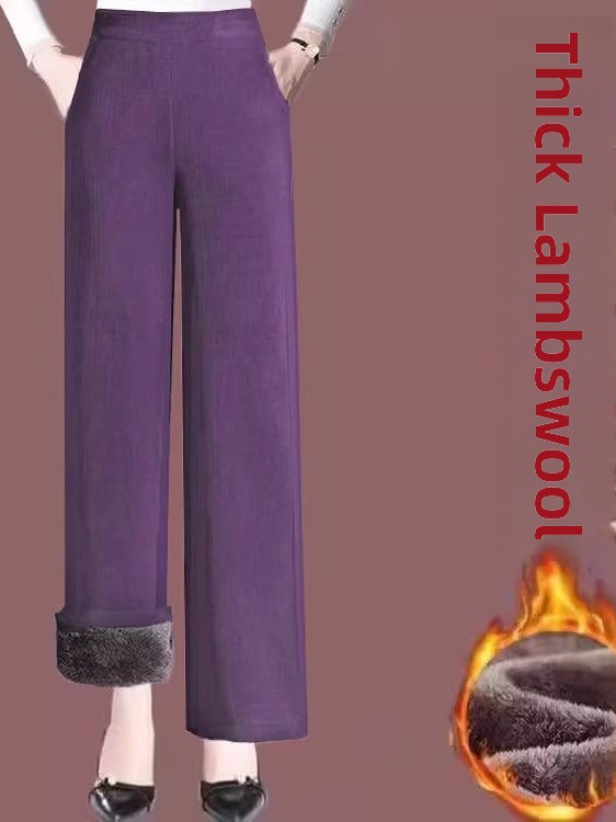 Thickened Fleece Lined High Wa - Corduroy Pant Warm recension och pris